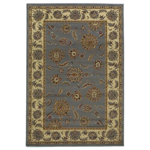 KAS Oriental Rugs Lifestyles Slate/Ivory Kashan Rug