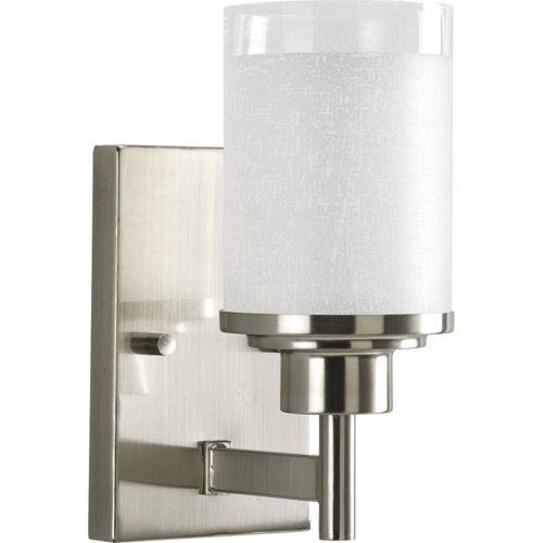 Progress Lighting Alexa One Light Wall Bracket in Brushed Nickel