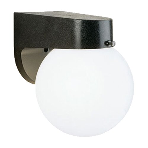 Thomas Lighting Plastic Outdoor Globe 1 Light Wall