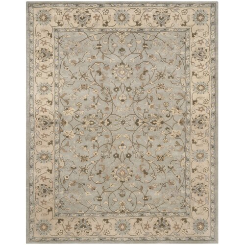 Heritage Grey Floral Area Rug | Wayfair