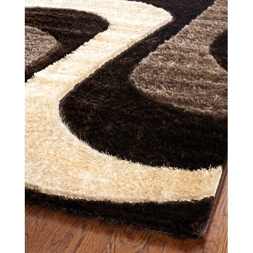 Safavieh Miami Shag Brown/Beige Rug