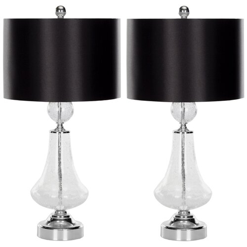 Safavieh Mercury Crackle Glass Table Lamp (Set of 2)