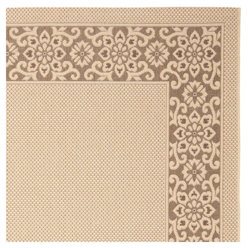 Safavieh Courtyard Cream/Light Chocolate Floral Rug