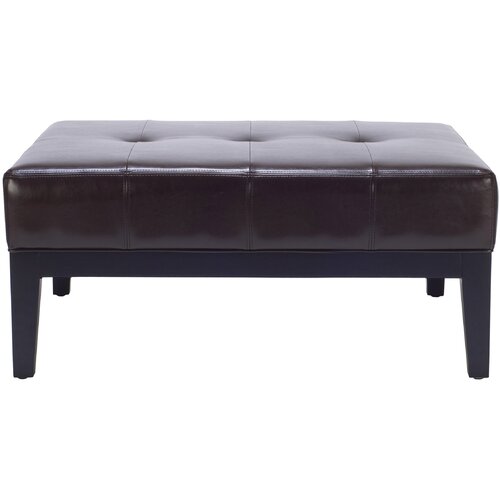 Safavieh Fulton Leather Ottoman