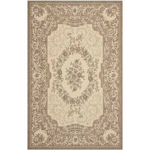 Safavieh Courtyard Creme / Brown Rug