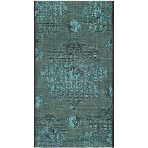 Safavieh Palazzo Black / Turquoise Velvety Rug