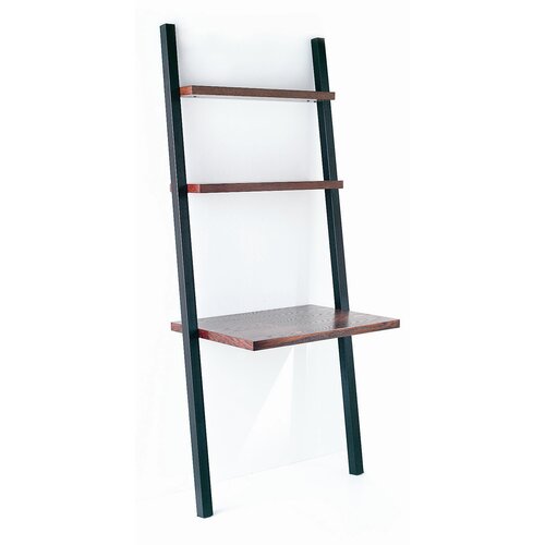 Jesper Office Parson Ladder Bookcase with Writing Desk