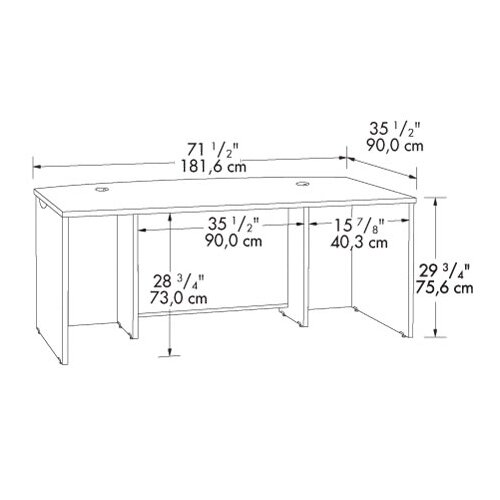 Sauder Via Executive Desk