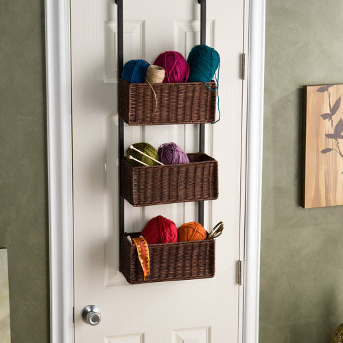 Wildon Home ® Lynbar Over the Door 3 Tier Basket Storage