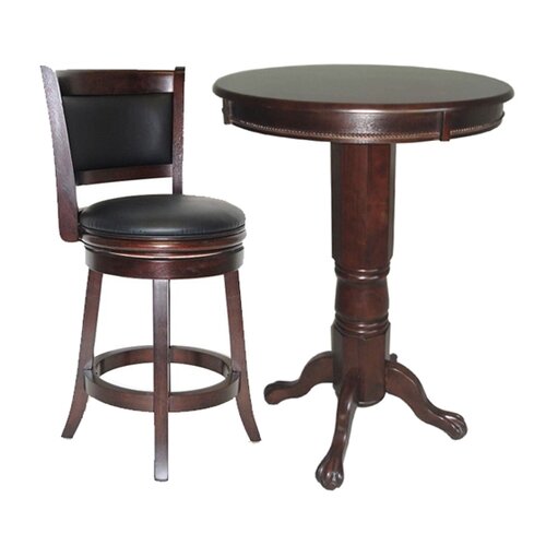 Boraam Industries Inc Augusta Three Piece Pub Set in Cappuccino