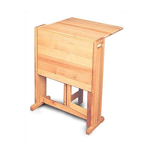 Catskill Craftsmen, Inc. Fold Away Prep Table with Butcher Block Top