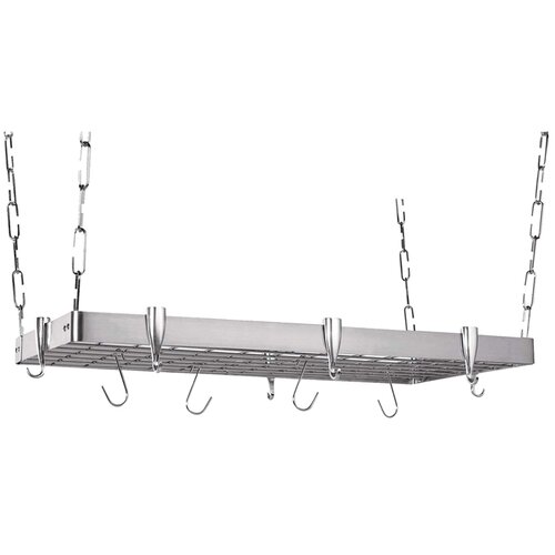 Concept Housewares Rectangular Steel Hanging Pot Rack