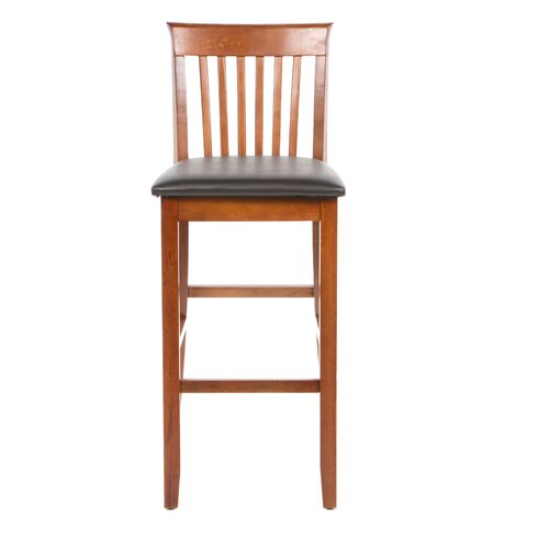 Linon Triena 30 Bar Stool with Cushion