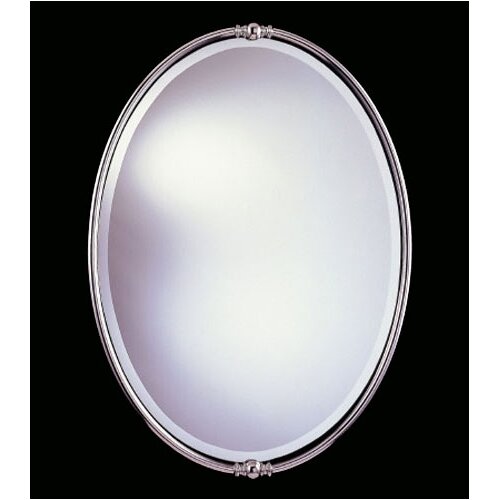 Feiss New London Beveled Mirror in Polished Nickel