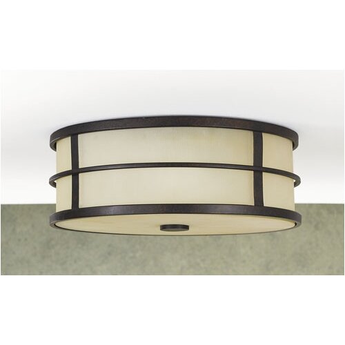 Feiss Fusion 4.5 2 Light Flush Mount