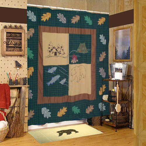 Patch Magic Cabin Cotton Shower Curtain