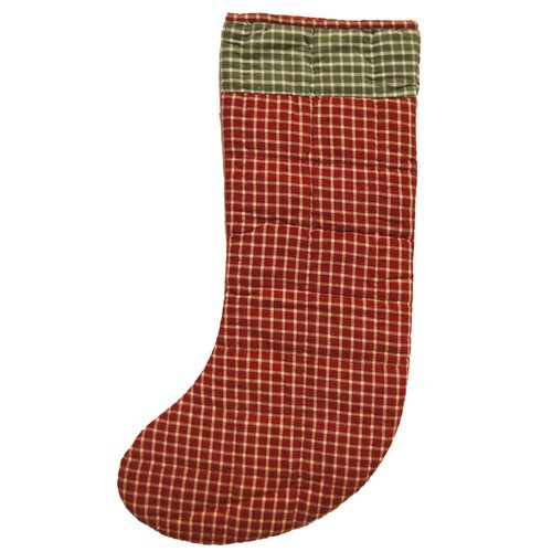 Patch Magic Red White Checks Stocking (Set of 2)