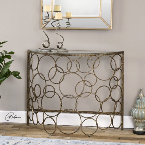 Uttermost Jabari Semi Circle Console Table