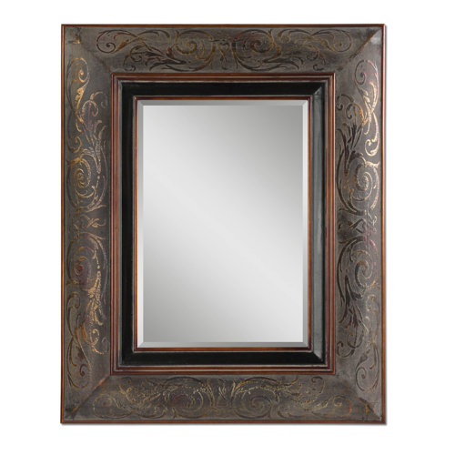 Uttermost Bovara Mirror in Rustic Bronze