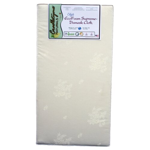 Colgate Cradletyme Naturals EcoFoam Supreme Damask Cloth Crib Mattress