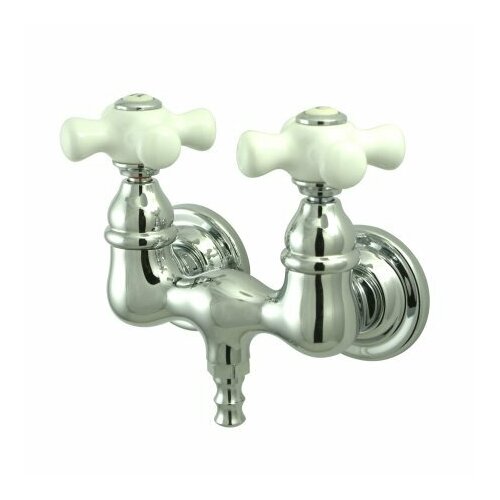 Elements of Design Vintage Double Handle Wall Mount Clawfoot Tub