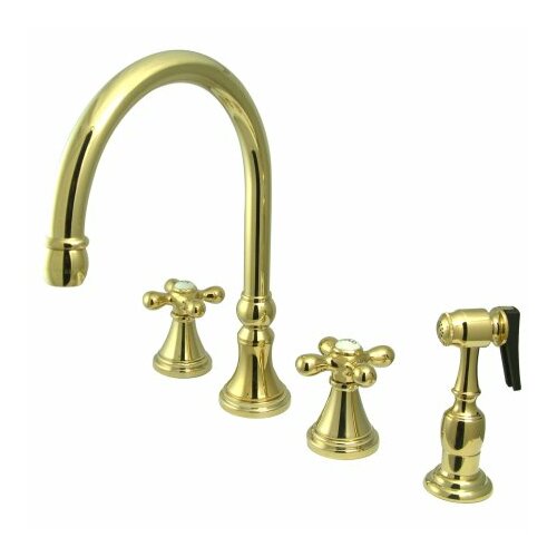 Elements of Design Deck Mount Two Handle Widespread Kitchen Faucet