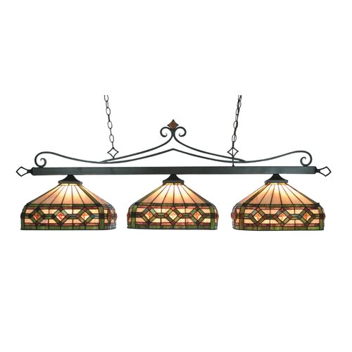 Landmark Lighting Casual Tradition 3 Light Pendant