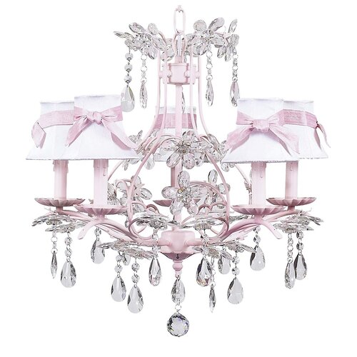 Jubilee Collection Cinderella Chandelier with Optional Shade and Sash