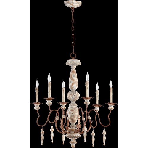 Quorum Salento 6 Light Transitional Chandelier