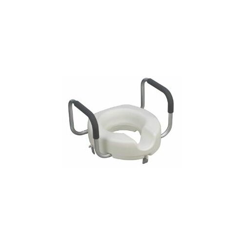 Briggs Healthcare Hi Riser Locking Raised Toilet Seat with Arms (Set