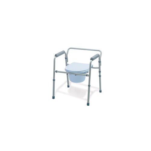 Medline Folding 3 In 1 Steel Commode