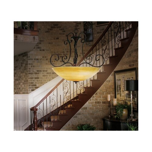 Golden Lighting Portland 3 Light Bowl Inverted Pendant