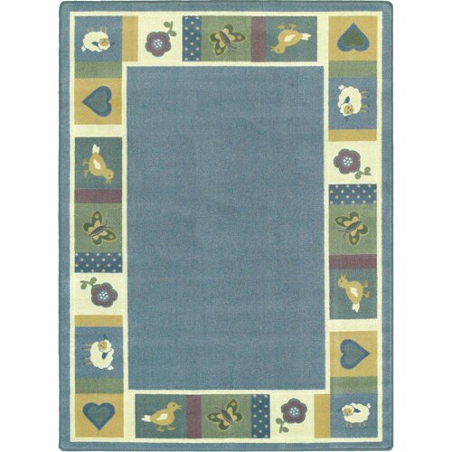 Linon Rugs Corfu Floral Purple/Baby Pink Kids Rug