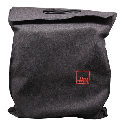 Aaron Irvin Textured Nylon Vertical Messenger Bag in Black