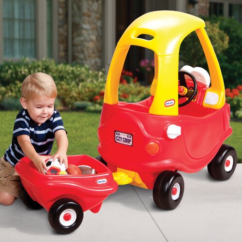 Little Tikes Cozy Coupe Push Car with Trailer & Reviews | Wayfair