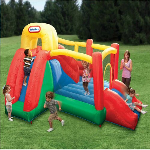 Little Tikes Double Fun Slide n Bounce Bouncer