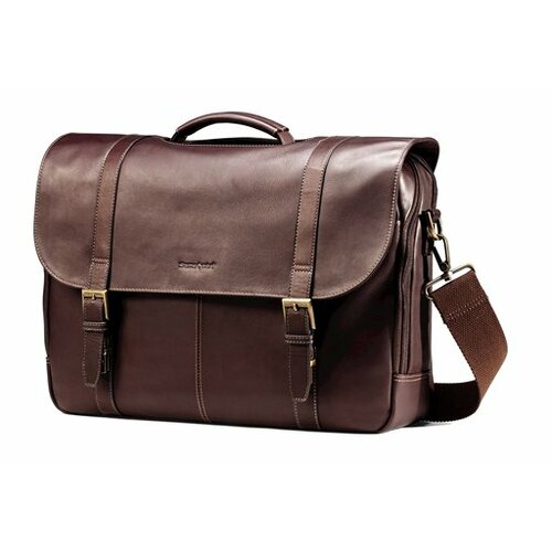 Samsonite Business Colombian Leather Laptop Briefcase & Reviews | Wayfair