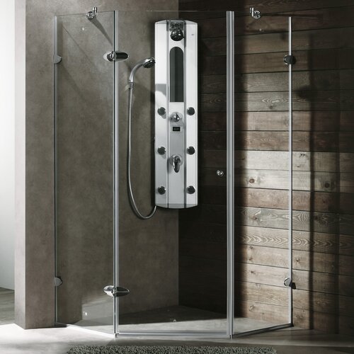 Vigo Neo Angle Door Frameless Clear Shower Enclosure