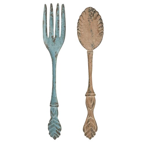 IMAX Fork and Spoon Wall Decor (Set of 2)