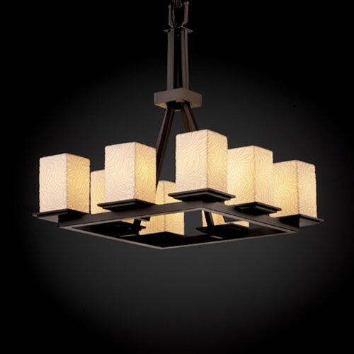 Justice Design Group Montana Limoges 8 Light Chandelier