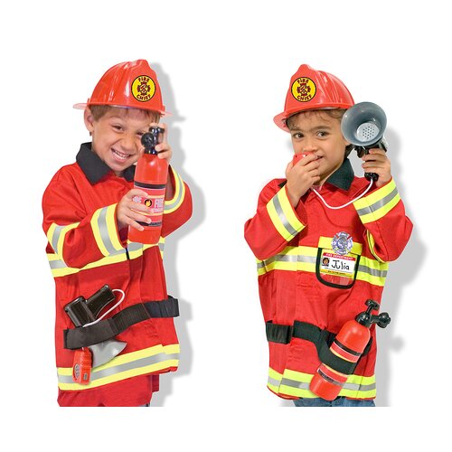 Melissa and Doug Fire Chief Role Play Costume Set