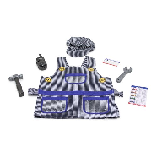 Melissa and Doug Train Engineer Role Play Costume Set