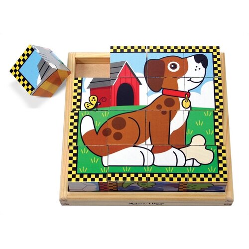 Melissa and Doug Pets Cube Wooden Puzzle