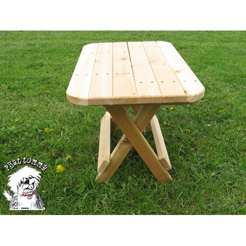 Buyers Choice Western Red Cedar Folding Side Table