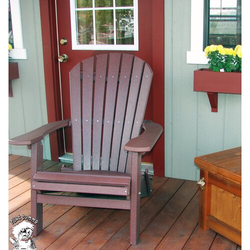 Buyers Choice Phat Tommy Folding Recycled Poly Adirondack Chair