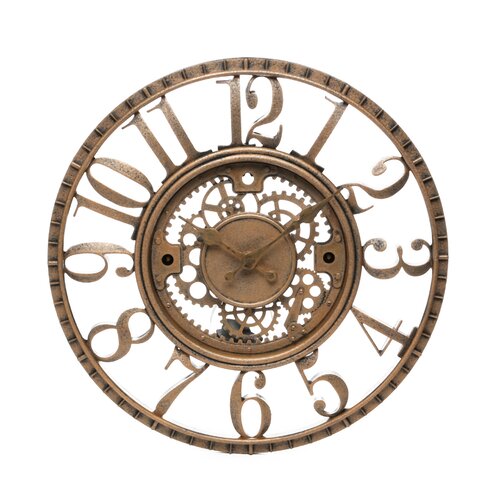 Infinity Instruments 15.5 Open Dial Gear Wall Clock