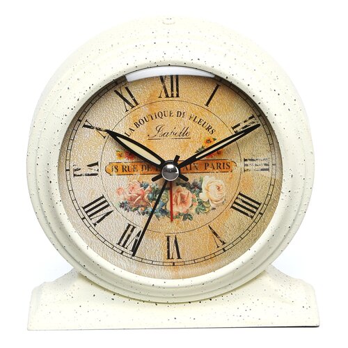 Infinity Instruments Boutique De Fleur Metal Alarm Clock