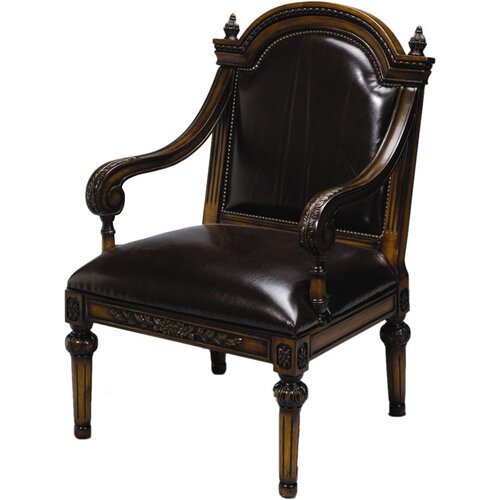 AA Importing Leather Arm Chair