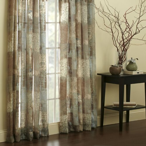 Croscill Madagascar Polyester Rod Pocket Sheer Drape Panel