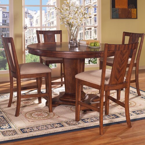 Somerton Dwelling Runway 5 Piece Counter Height Dining Set